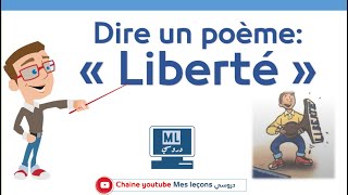 poème  liberté de Paul Eluard [upl. by Sasnett217]