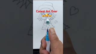 Cute Girl Drawing 😱🥰😱shorts drawing kids ytshorts trending yt [upl. by Bloom]