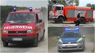 MTW FF Dobra  FuStW PR Großenhain  GTLF 2450 FF Ebersbach LK Meißen in Rödern [upl. by Regdirb]