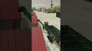 SATISFYING CHICKEN FEEDING WITH AUGER WAGON  FARMING SIMULATOR 22 shorts [upl. by Corly]