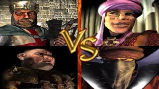 Richard Schwein vs Emir Wazir  Stronghold Crusader KI Kämpfe [upl. by Elleneg]