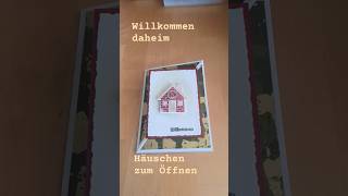 Willkommen daheim  Diagonale Easel Card mit Häuschen zum öffnen  StampinUp [upl. by Nabetse]