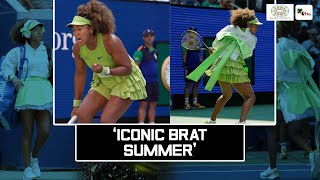 US Open 2024 Naomi Osaka serves both style and skill in her iconic US Open return [upl. by Coben]