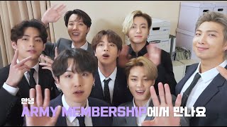 BTS 방탄소년단 2021 ARMY MEMBERSHIP Renewal Message [upl. by Toille]