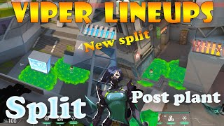 Top 15 New Split Viper Post Plant Lineups  Viper Lineups Split  Valorant Tips amp Tricks [upl. by Vadim]