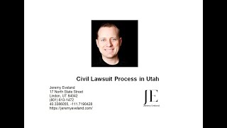 Civil Lawsuit Process in Utah [upl. by Seagrave]