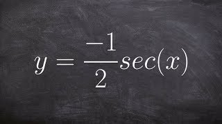 Graphing Secant y  12 secx  Free math lesson [upl. by Allerim]