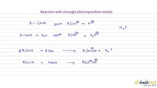 REACTION WITH STRONGLY ELECTROPOSITIVE METALS [upl. by Attehcram4]