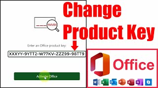 How to Change Product Key in Microsoft office [upl. by Seidel]