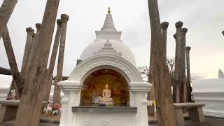 Thuparamaya  earliest Buddhist temple in Sri Lanka  building dates to the arrival of Mahinda Thera [upl. by Kcinnay]