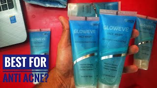 Gloweve Salicylic and Glycolic Acid Facewash Unboxing Uses amp Review  Best Facewash for Acne face [upl. by Leachim775]