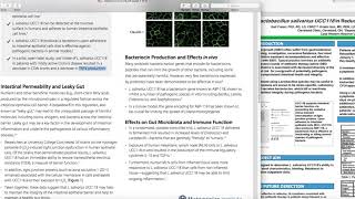 L Salivarius UCC118  Research behind a New Probiotic for IBD SIBO and Leaky Gut [upl. by Artaed]