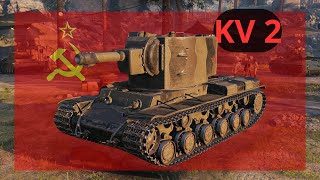 Radziecka zabawka one shot KV 2 worldoftanks wotblitz wot [upl. by Yuzik767]