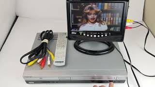 Sony SLVD360P DVD VHS Combo Player VCR Fully Tested w Remote amp Cables Silver Ebay Mercari Video [upl. by Antoinette]