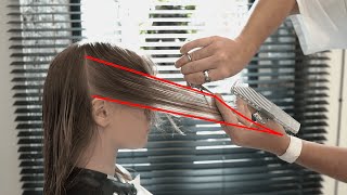 HOW TO CUT A SHAG HAIRCUT long shag haircut with bangs  haircut tutorial [upl. by Colston305]