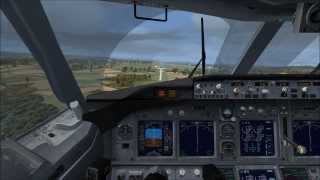 FSX Landung in Saarbrücken Default 737800 in HD [upl. by Wehttam]