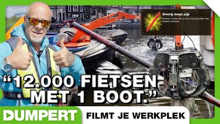 Amsterdamse grachten weer helemaal schoon  Grofvissers bij Dumpert Filmt Je Werkplek [upl. by Llekcir]