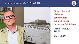 Conférence de Marc Jean  SHAASM [upl. by Onairot677]