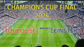 NEW EUROPEAN CHAMPIONS TOULOUSE VS LEINSTER CHAMPIONS CUP FINAL  TOTTENHAM STADIUM [upl. by Nagyam]