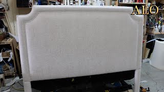 HOW TO REUPHOLSTER A HEADBOARD  ALO Upholstery [upl. by Eldredge]