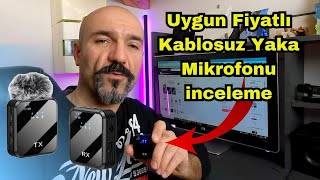 Düşük Fiyatlı Kablosuz Yaka Mikrofonu inceleme Test [upl. by Bakeman]