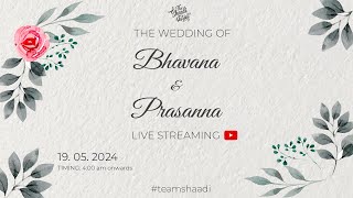 Wedding  Bhavana 💕 Prasanna  19052024 530 am  Sanandaa Kalyana Mandapam Chennai [upl. by Chiquia]