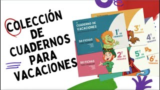 👌 CUADERNOS DE REPASO ESCOLAR PARA VACACIONES  Educación Primaria  Todos los grados [upl. by Lladnew]