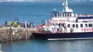 Travel Trident ferry arrives amp leaves Herm Harbour [upl. by Fitzger]