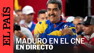 DIRECTO Nicolás Maduro vista CNE tras resultados de las elecciones en Venezuela  EL PAÍS [upl. by Enitsirhc484]