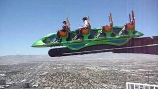 XScream ride at the Stratosphere Tower Las Vegas NV [upl. by Nisaj]