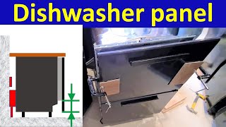 How to install dishwasher door panel quickly [upl. by Eseilenna558]