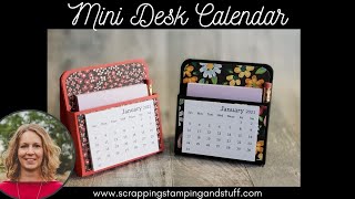 Day 3 of 12 Days of DIY Gift Ideas Mini Desk Calendar [upl. by Gnay]