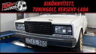 Totalcar Erőmérő Kikönnyített tuningolt versenyLada ENG SUB [upl. by Owen]