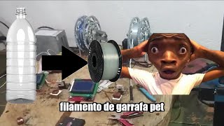 FAZENDO FILAMENTO PRA IMPRESSORA 3D COM GARRAFA PET [upl. by Lleze]