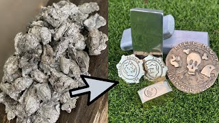 Slag Melting Trash To Treasure  Copper Brass  ASMR Metal Melting BigStackD Casting [upl. by Hsihsa903]