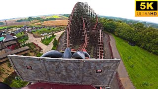 Zadra POV 5K WORLD’S TALLEST HYBRID COASTER Energylandia Poland [upl. by Nayllij]