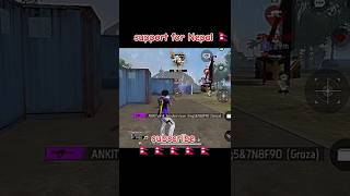 Support for Nepal 🇳🇵 kasari song freefire shots music song [upl. by Kohler]