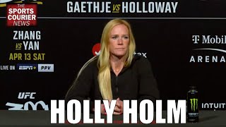 UFC 300 Holly Holm on Kayla Harrison Ronda Rouseys Comments [upl. by Elatsyrk400]