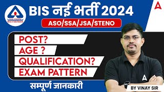 BIS Recruitment 2024 Notification  BIS Syllabus Exam Pattern Age Qualification  Full Details [upl. by Silverman831]