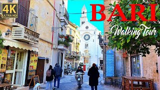 Bari Italy  Old Town Walking Tour 4K Ultra HD [upl. by Goulden808]