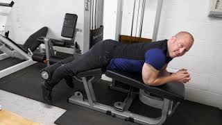 Gym Induction  How to use the Lying Leg Curl Machine [upl. by Naras]