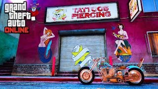 GTA 5 Online How To Use Biker Shop And Vespucci Beach Biker Clubhouse Gameplay [upl. by Llevra]