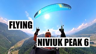 Niviuk Peak 6  END two liner paraglider  First impressions in thermic conditions [upl. by Nerhe]