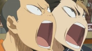 Daichi yelling on Nishinoya and TanakaHaikyuuEng dub [upl. by Nahtonoj562]