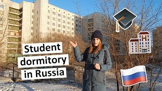 DORM TOUR  REVIEW OF A STUDENT DORM IN RUSSIA [upl. by Rebliw968]