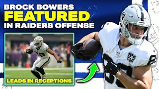 Brock Bowers is Being Featured in the Raiders Offense  PFF [upl. by Placia497]