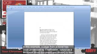 ABBYY FineReader and Text to Speech Applications OCR in Your Classroom [upl. by Yrennalf]