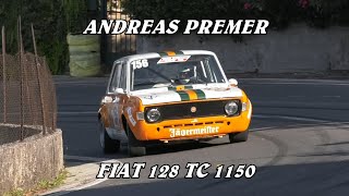 SALITA VITTORIO VENETO CANSIGLIO 2024  ANDREAS PREMER  FIAT 128 1150  VIDEO BELLUNOVIDEO [upl. by Attelrac]