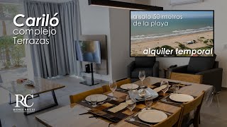 Departamento de dos dormitorios Premium en alquiler en Terrazas de Cariló a metros de la playa [upl. by Nnaasil]