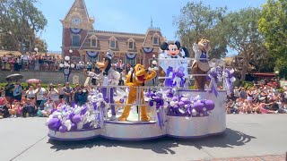 4K FULL Disneyland 68th Anniversary Cavalcade 2023 at Disneyland Park [upl. by Sirrep]